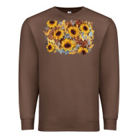 Chestnut sunflower glitter leather background Premium Sweatshirt - AdoDesignShop