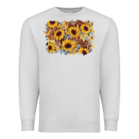 Dove Grey sunflower glitter leather background Premium Sweatshirt - AdoDesignShop
