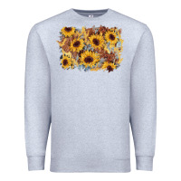 Heather Grey sunflower glitter leather background Premium Sweatshirt - AdoDesignShop
