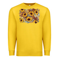 Lemon sunflower glitter leather background Premium Sweatshirt - AdoDesignShop