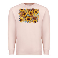 Pale Pink sunflower glitter leather background Premium Sweatshirt - AdoDesignShop