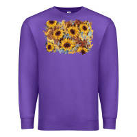 Purple sunflower glitter leather background Premium Sweatshirt - AdoDesignShop