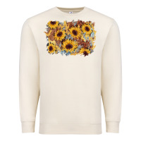 Sandshell sunflower glitter leather background Premium Sweatshirt - AdoDesignShop