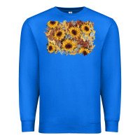 True Royal sunflower glitter leather background Premium Sweatshirt - AdoDesignShop