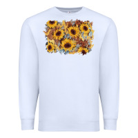 White sunflower glitter leather background Premium Sweatshirt - AdoDesignShop