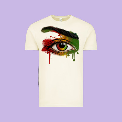 Vintage Tee Watercolor Juneteenth eyes