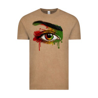 Vintage Coffee Watercolor Juneteenth eyes Vintage Tee - RanaPortraitStore