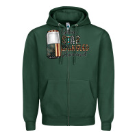 Sports Green getting star spangled hammered Zipper Hoodie - CowhideDigitalArt