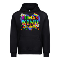 Black LGBTQ Pride Human Kind Be Both Urban Hoodie - BundleAndBundleShop