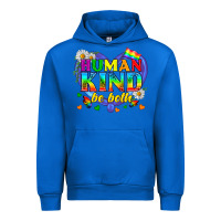 Cobalt LGBTQ Pride Human Kind Be Both Urban Hoodie - BundleAndBundleShop