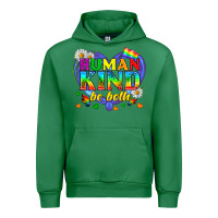 Emerald LGBTQ Pride Human Kind Be Both Urban Hoodie - BundleAndBundleShop
