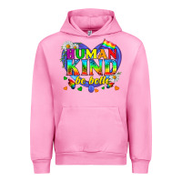 Fuchsia Pink LGBTQ Pride Human Kind Be Both Urban Hoodie - BundleAndBundleShop