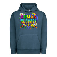 Pigment Midnight Navy LGBTQ Pride Human Kind Be Both Urban Hoodie - BundleAndBundleShop