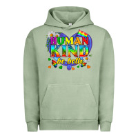 Pigment Oil Green LGBTQ Pride Human Kind Be Both Urban Hoodie - BundleAndBundleShop