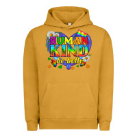 Pigment Peanut Butter LGBTQ Pride Human Kind Be Both Urban Hoodie - BundleAndBundleShop