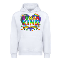 White LGBTQ Pride Human Kind Be Both Urban Hoodie - BundleAndBundleShop
