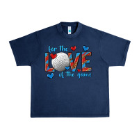 Navy for the love of the game hockey Urban Heavy Tee - texasbilliewilder