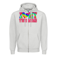 Dove Grey i love my two moms Zipper Hoodie - HRA Design Shop