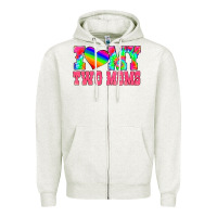 Oatmeal Heather i love my two moms Zipper Hoodie - HRA Design Shop