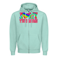 Seafoam i love my two moms Zipper Hoodie - HRA Design Shop
