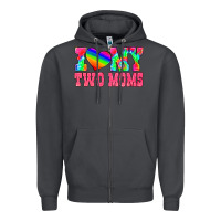 Smoke i love my two moms Zipper Hoodie - HRA Design Shop