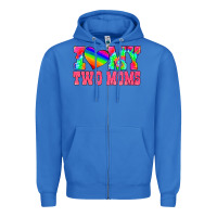 True Royal i love my two moms Zipper Hoodie - HRA Design Shop