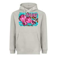 Moon Dust fight with boxing gloves and cancer ribbon Heavyweight Hoodie - AdoDesignShop