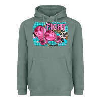 Sage fight with boxing gloves and cancer ribbon Heavyweight Hoodie - AdoDesignShop
