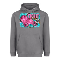 Storm fight with boxing gloves and cancer ribbon Heavyweight Hoodie - AdoDesignShop