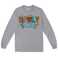 Heather Grey howdy bitches Long Sleeve Tee - Zillion Design Studio