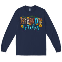 Navy howdy bitches Long Sleeve Tee - Zillion Design Studio