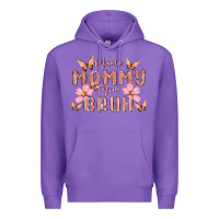 Purple mama mommy mom bruh Premium Hoodie - MaliasSmallBusiness