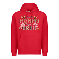 Red mama mommy mom bruh Premium Hoodie - MaliasSmallBusiness