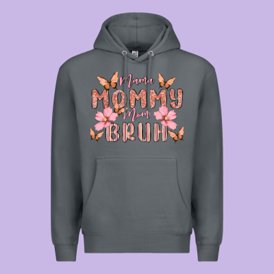 Mama Mommy Mom Bruh Premium Hoodie Designed By Maliassmallbusiness