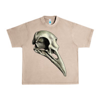 French Oak Raven Skull Urban Heavy Tee - RanaPortraitStore