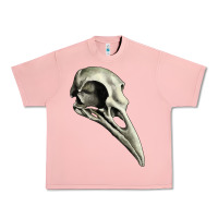 Salmon Raven Skull Urban Heavy Tee - RanaPortraitStore