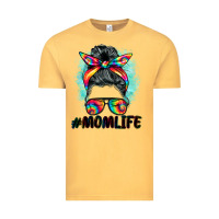 Vintage Mustard tie dye momlife messy bun Vintage Tee - BarkalooDesign