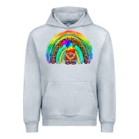 Heather Grey LGBTQ Pride Gnome Rainbow Urban Hoodie - BundleAndBundleShop