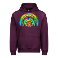 Mauve Wine LGBTQ Pride Gnome Rainbow Urban Hoodie - BundleAndBundleShop