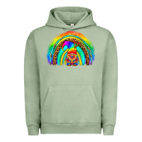 Pigment Oil Green LGBTQ Pride Gnome Rainbow Urban Hoodie - BundleAndBundleShop