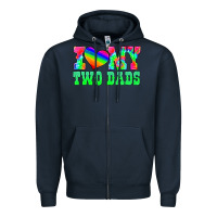 Navy i love my two dads Zipper Hoodie - HRA Design Shop