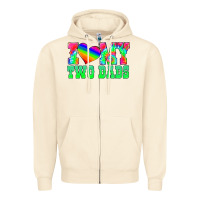 I Love My Two Dads Zipper Hoodie | Teevron