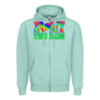 Seafoam i love my two dads Zipper Hoodie - HRA Design Shop