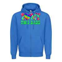 True Royal i love my two dads Zipper Hoodie - HRA Design Shop