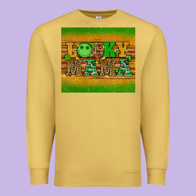 St Patricks Day Lucky Mama Premium Sweatshirt Designed By Artiststas