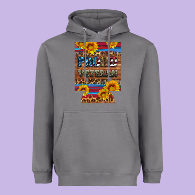 Proud Veteran  12 Oz Regular Can Cooler Heavyweight Hoodie Designed By Artiststas