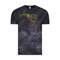 Cloud Black Mardi Gras Crawfish Vintage Tee - RanaPortraitStore