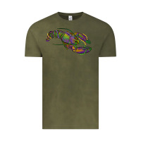 Vintage Olive Mardi Gras Crawfish Vintage Tee - RanaPortraitStore