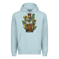 Blue Mist western whiskey bottle Premium Hoodie - NancyCooperArtShop