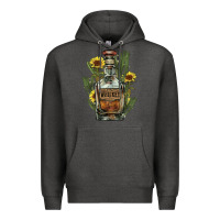 Charcoal Heather western whiskey bottle Premium Hoodie - NancyCooperArtShop